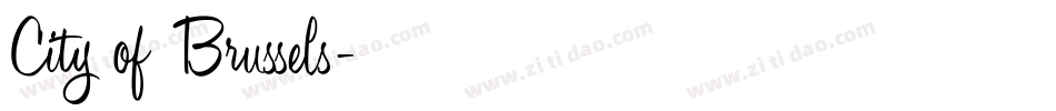 City of Brussels字体转换